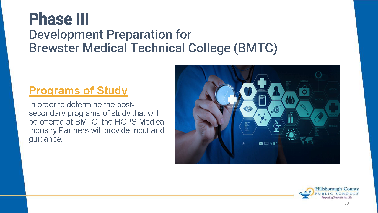 Phase III - Development Preparation for Brewster Medical Technical College